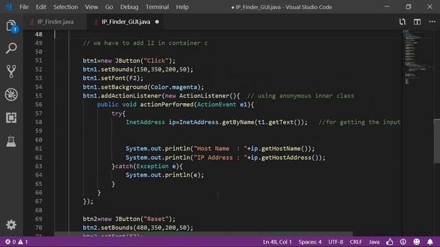 IP address Finder JAVA Project part-5 смотреть онлайн