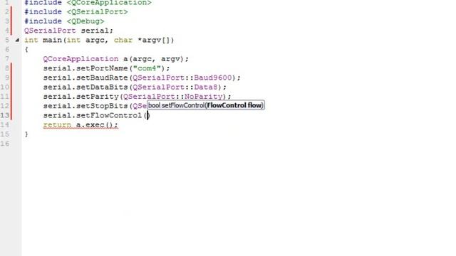Getting Started Qserialdevice in QT 5.1 (console app) смотреть онлайн