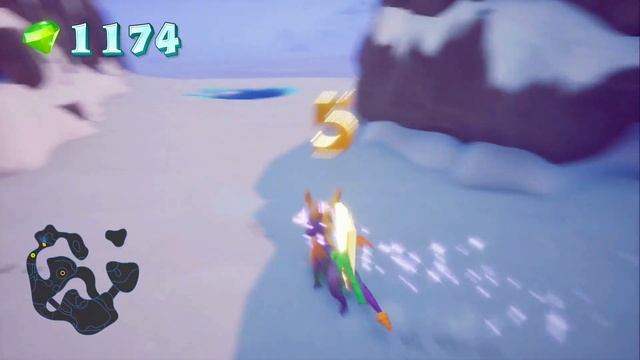 Spyro 2 Ripto's Rage (Reignited) 100% Guide CRYSTAL GLACIER (ALL GEMS, ORBS...) смотреть онлайн