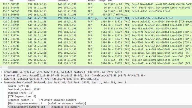 Observing a TCP conversation in Wireshark смотреть онлайн