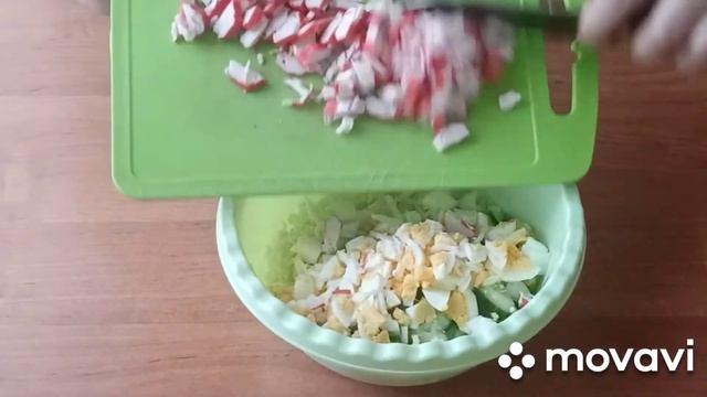 КРАБОВЫЙ САЛАТ С ПЕКИНСКОЙ КАПУСТОЙ смотреть онлайн