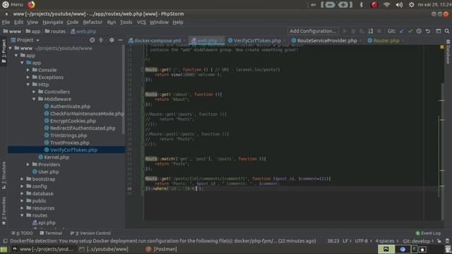 Урок 03 Базовый роутинг (маршрутизация) в Laravel. Routing in Laravel смотреть онлайн