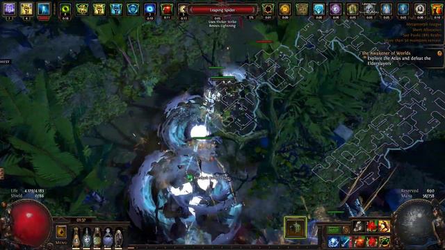 Path Of Exile | 3.9 SkInS - Frost Blades - The Baran Full Map (3s kill) смотреть онлайн