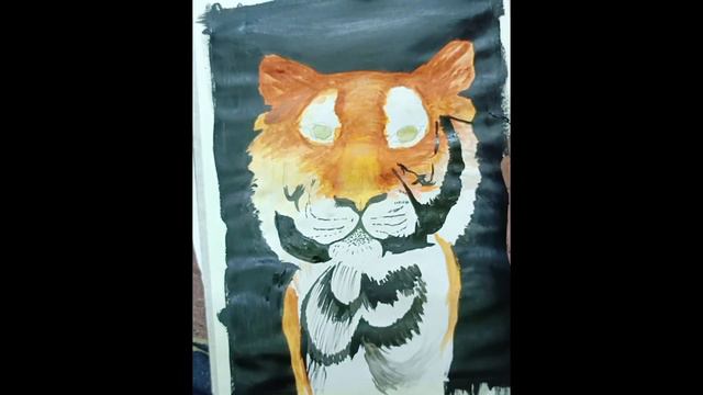 ART ROYAL BENGAL TIGER DRAWING 🐅🐯 смотреть онлайн