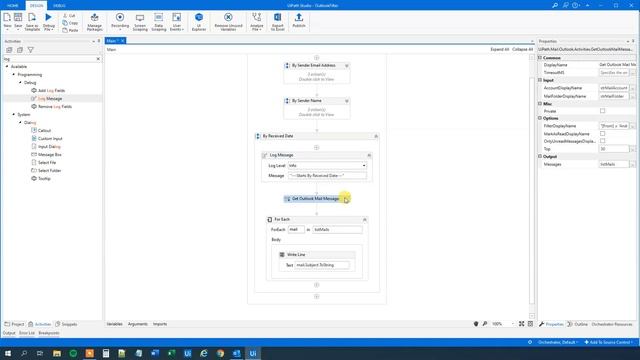 UiPath - How to filter emails in Get Outlook Mail Messages - Full Tutorial смотреть онлайн