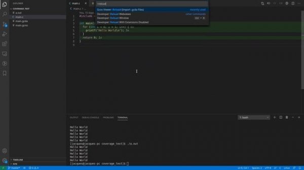 Gcov Viewer - C/C++ Code Coverage in Visual Studio Code