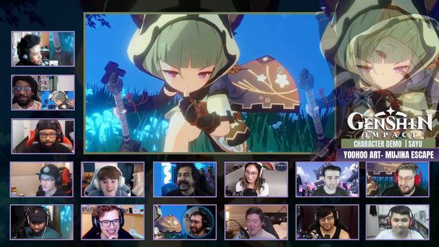 Character Demo | Sayu | Yoohoo Art | Mujina Escape | Genshin Impact [ Reaction Mashup Video ] смотреть онлайн