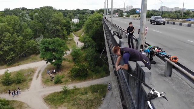 Лошманов Илья прыжок с Кайдакского моста 20 июня 2020 смотреть онлайн