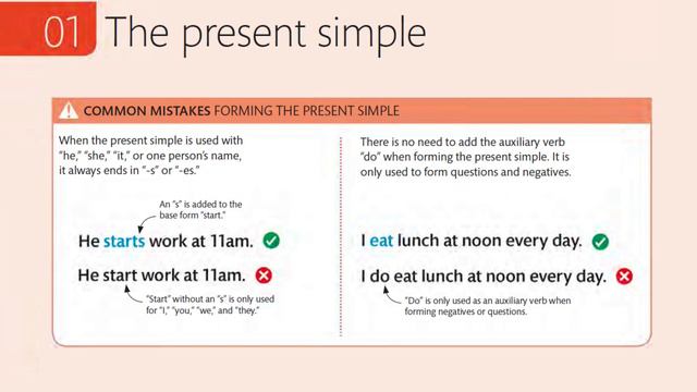 Grammar Course - The present simple - lesson 01 смотреть онлайн