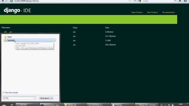 Django-IDE: An early video demo смотреть онлайн