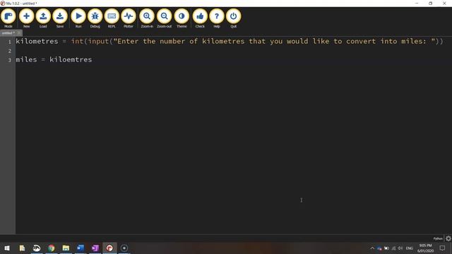 Python - Distance Converter Tutorial (Km to Miles) смотреть онлайн
