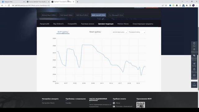 Бот ищет выгодные скины на BUFF.163 для продажи в плюс на Market CS:GO. (Для тех, кто не боится КТ) смотреть онлайн