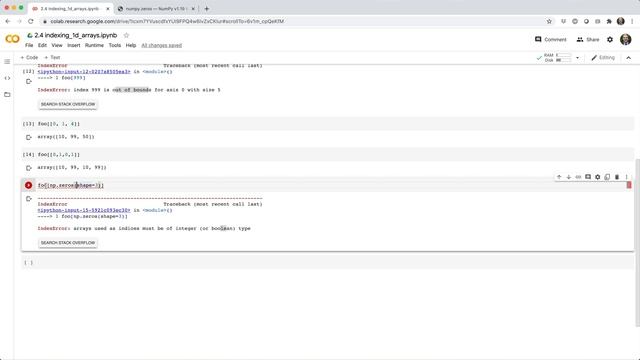 Python NumPy For Your Grandma - 2.4 Indexing 1D Arrays смотреть онлайн