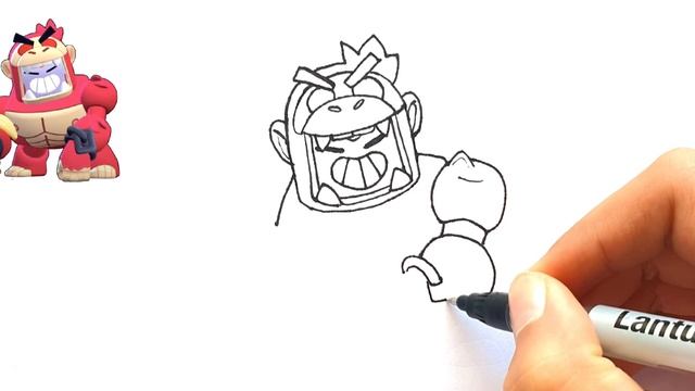 How To Draw New Brawler Skin Surge Kong - Brawl Stars Step by Step смотреть онлайн