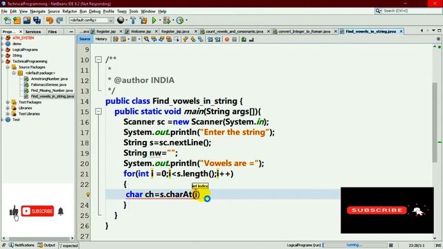 W.A.P. to Find out or print vowels characters of string in java By Umesh Upadhyay смотреть онлайн