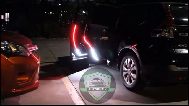 Светодиодная лента (подсветка) на двери автомобиля, 12 вольт смотреть онлайн
