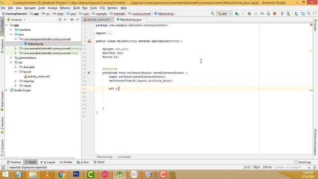 Currency converter using Using Android Studio смотреть онлайн