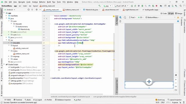 Bottom Menu | Bottom Navigation View | Bottom App Bar | Material Design смотреть онлайн