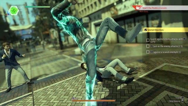 Lost Judgment - Chapter 01 Defeat Delinquent Students: Teach Punks a Lessen: Snake Style Tutorials: смотреть онлайн