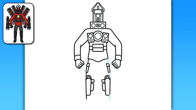 HOW TO DRAW UPGRADED TITAN SPEAKERMAN | Skibidi Toilet - Easy Step by Step Drawing смотреть онлайн