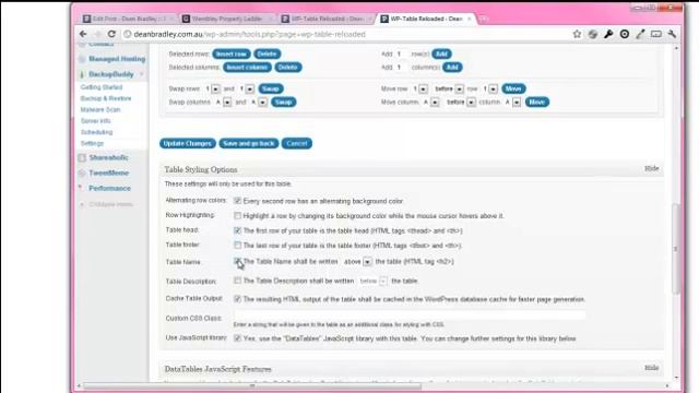 How to add tables with WP-Reloaded WordPress plugin website Part 2 смотреть онлайн