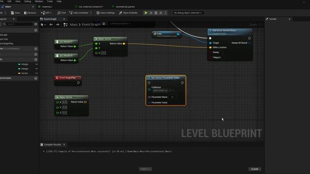 UE5 Blueprints Tutorial 021-5 Create a node: Set Vector Parameter Value смотреть онлайн