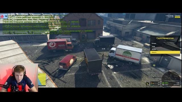 Играем на сервере GTA 5 Classic Roleplay. Пробуем работу в грузоперевозках. смотреть онлайн