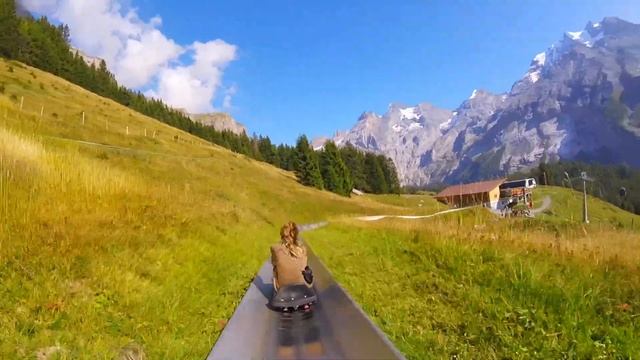 Switzerland Kandersteg Mountain Coaster смотреть онлайн