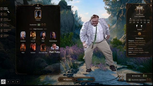 New DLC Baldur's gate 3 Character Matt Foley смотреть онлайн