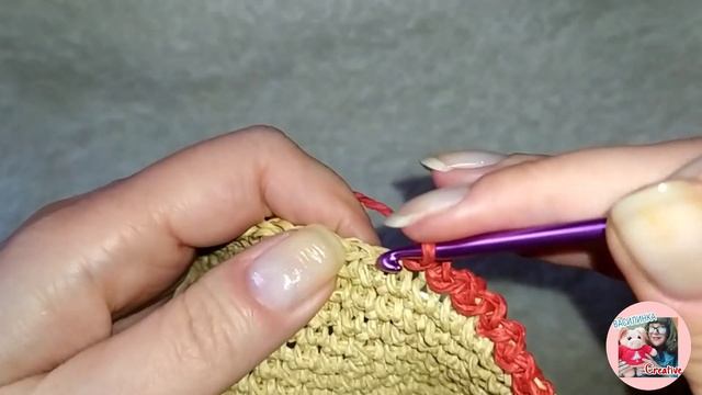 Обвязка края зубчиками крючком/ простая, красивая обвязка зубчиками края изделия смотреть онлайн