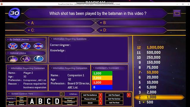 Millionaire Host Screen KBC Style 2 смотреть онлайн