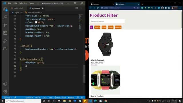 How To Create A Product Filter With Javascript | Js Project 4 Of 10 смотреть онлайн