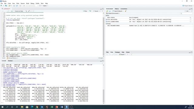 Computational Finance in R: Stock Market Risk & Return Calculations смотреть онлайн