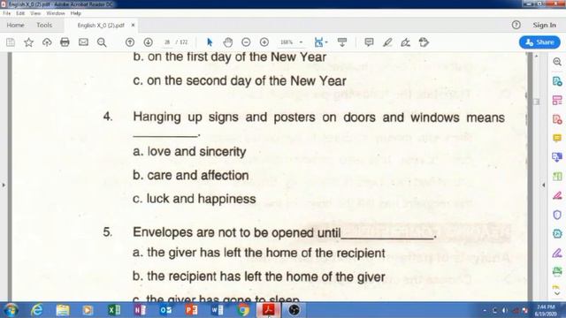 English class 10 chapter 2 part 3 ( The Chinese New Year) смотреть онлайн