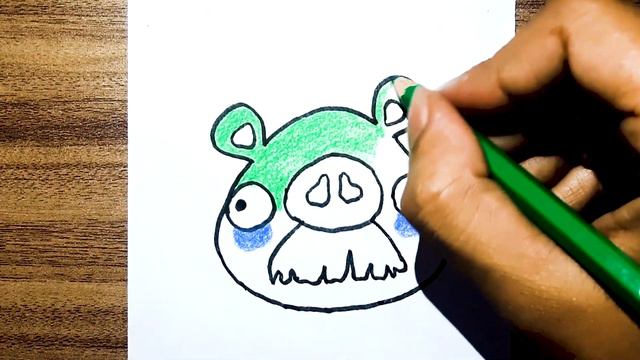 How To Draw A Minion Pig From Angry Birds смотреть онлайн