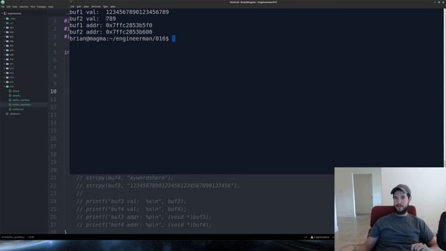 C Buffer Overflow, Heap/Stack Corruption and Analysis смотреть онлайн