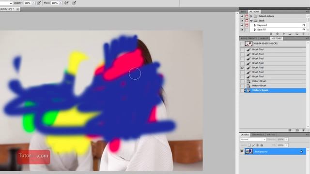 Photoshop Tutorial - History Brush and Settings Introduction смотреть онлайн
