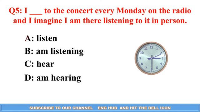 English Grammar Quiz Questions with Answer | Test #3 | Elementary Level | Listen Vs Hear смотреть онлайн