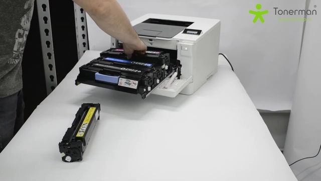 Обзор совместимых картриджей TM CF540, CF541, CF542 и CF543 от Tonerman. Установка, тестовая печать смотреть онлайн