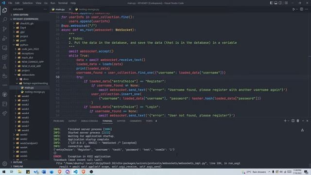 Creating login/register in MFRPW (MongoDB, FastAPI, React, Python, Websockets) Messaging app смотреть онлайн