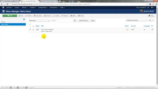 Getting Started with Joomla 3 & CloudBase 3: Single Article Menu Items - Tutorial #7 смотреть онлайн