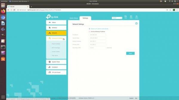 TP-Link RE300 Mesh Wi-Fi extender • Administration panel login and settings overview