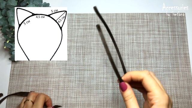 Ободок кошачьи ушки своими руками | Headband | DIY смотреть онлайн