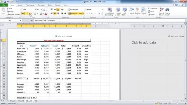 How to apply fonts, background colors, and borders in Excel 2010 смотреть онлайн