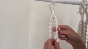 Подвес для цветов в технике макраме