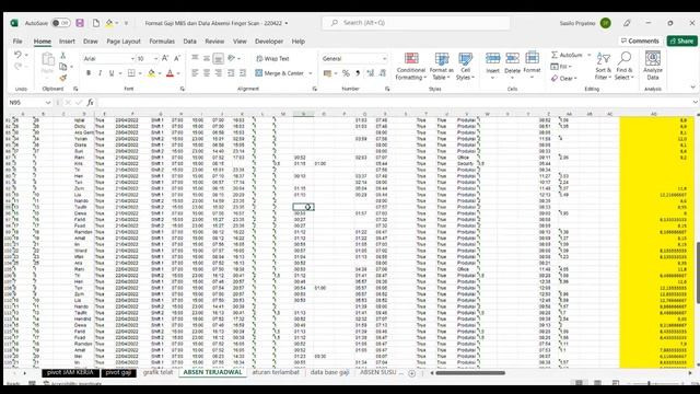 Tutorial Rekap Gaji PT XYZ APRIL 2022 #tutorial #excel смотреть онлайн