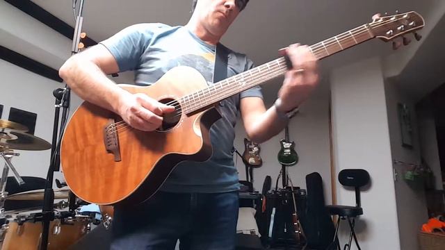 Slide on my Brunner B-Compact Custom Guitar w/Baritone neck смотреть онлайн