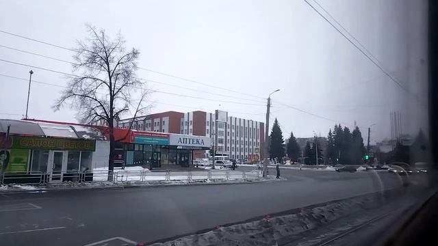 поездка на трамвае КТМ-5М3 ( 71-605 ) ( 1986 г.в ), борт 1242+1241, маршрут 22