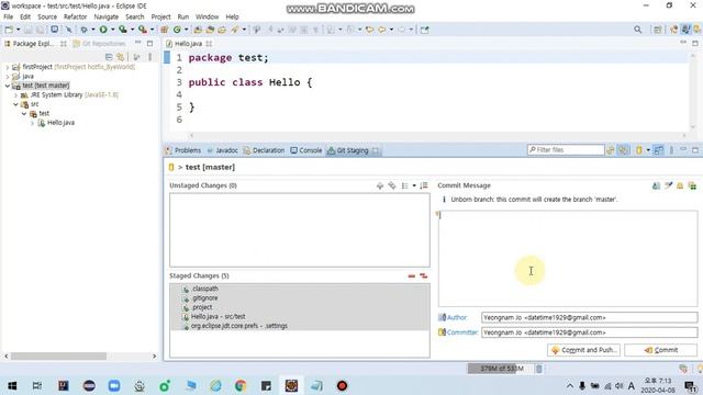 [20.04.08.] 기존 Eclipse 프로젝트를 GitHub에 올리는 방법(Eclipse to Git) смотреть онлайн