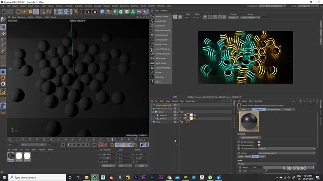 Cinema 4d wallpaper rendering /Arnold render /cinema 4d basic tutorial смотреть онлайн